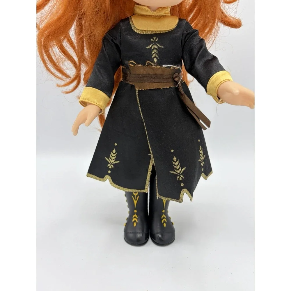 Disney Frozen 2 Anna Travel Adventure Toddler Doll Black Dress & Boots 14